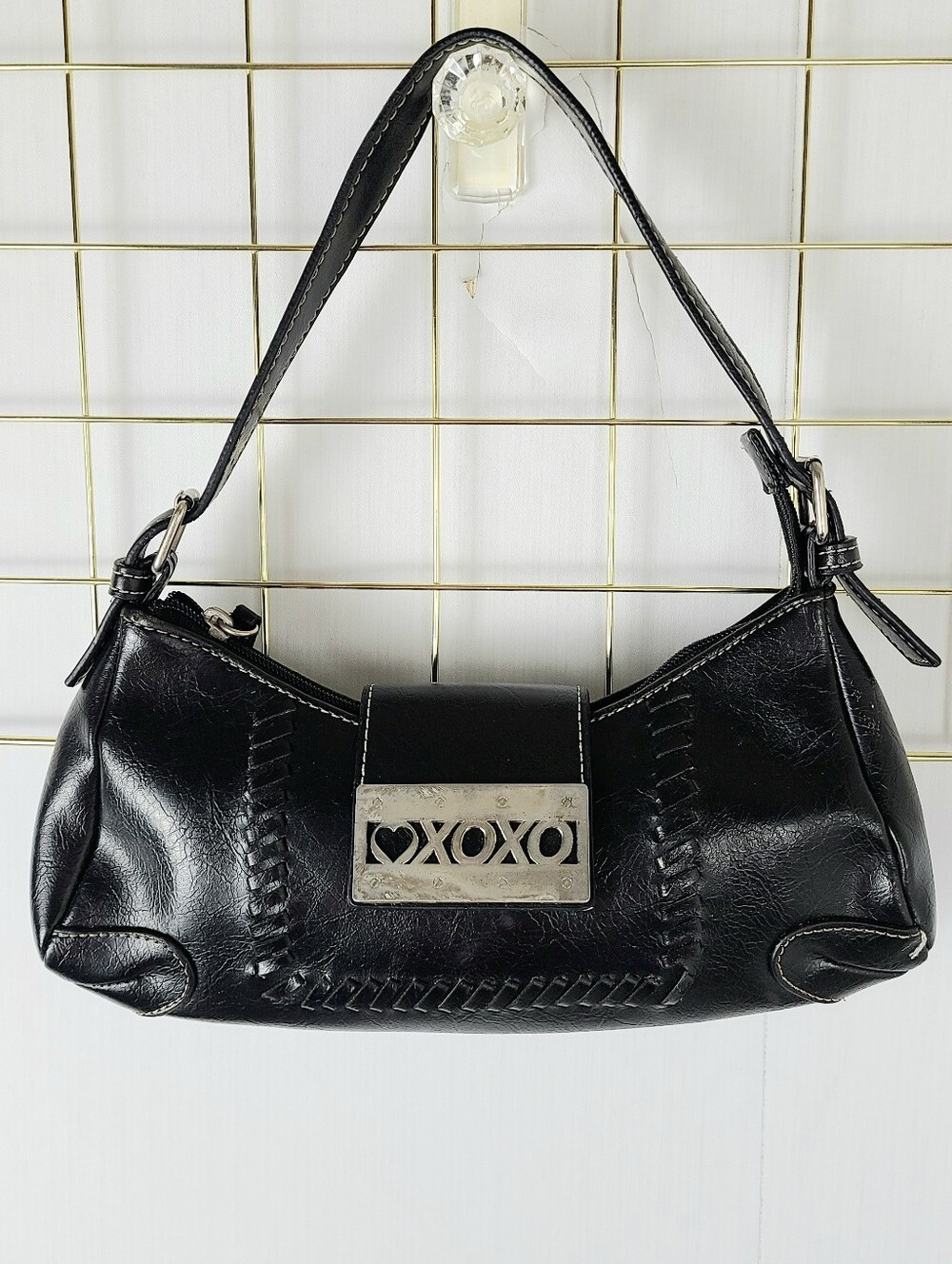 XOXO Y2K Vintage Half Moon Crescent Baguette Shoulder Bag
